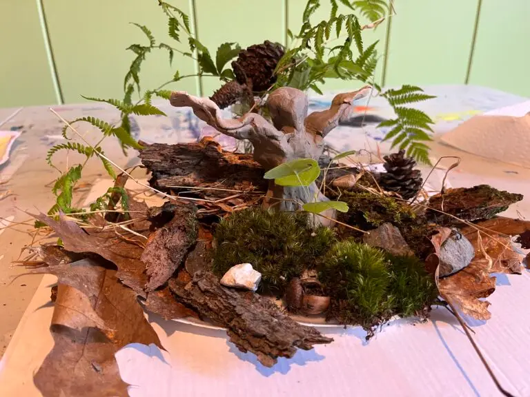 3-D Artwork made by a student at Nourish Your soul retreat.