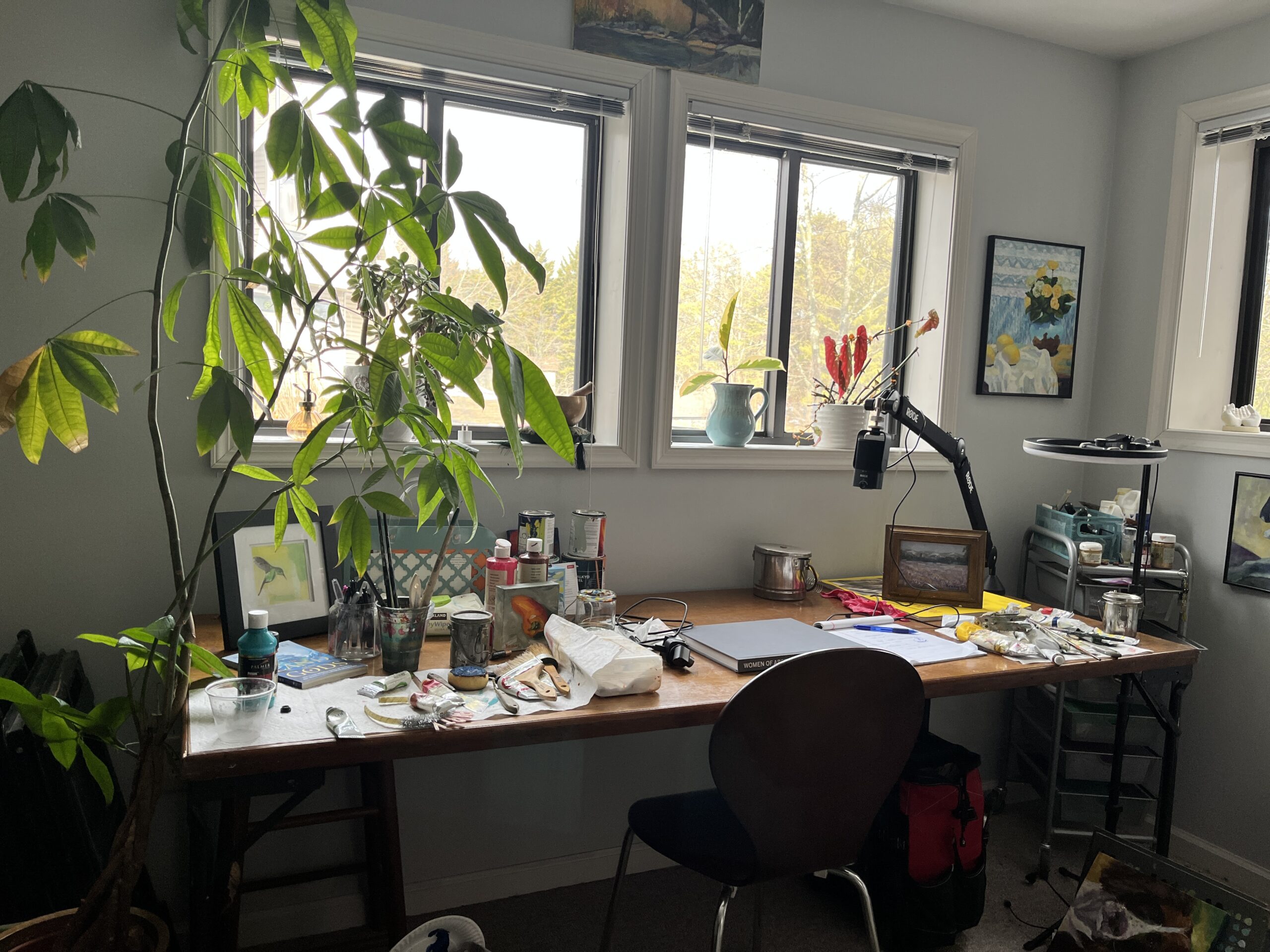 Phtoto of Elisabeth Vismans' Art Studio.